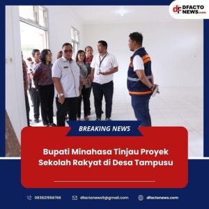 Bupati Minahasa Tinjau Proyek Sekolah Rakyat di Desa Tampusu