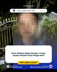 Polres Minahasa Bekuk Remaja 17 Tahun, Dugaan Setubuhi Pacar Hingga Hamil