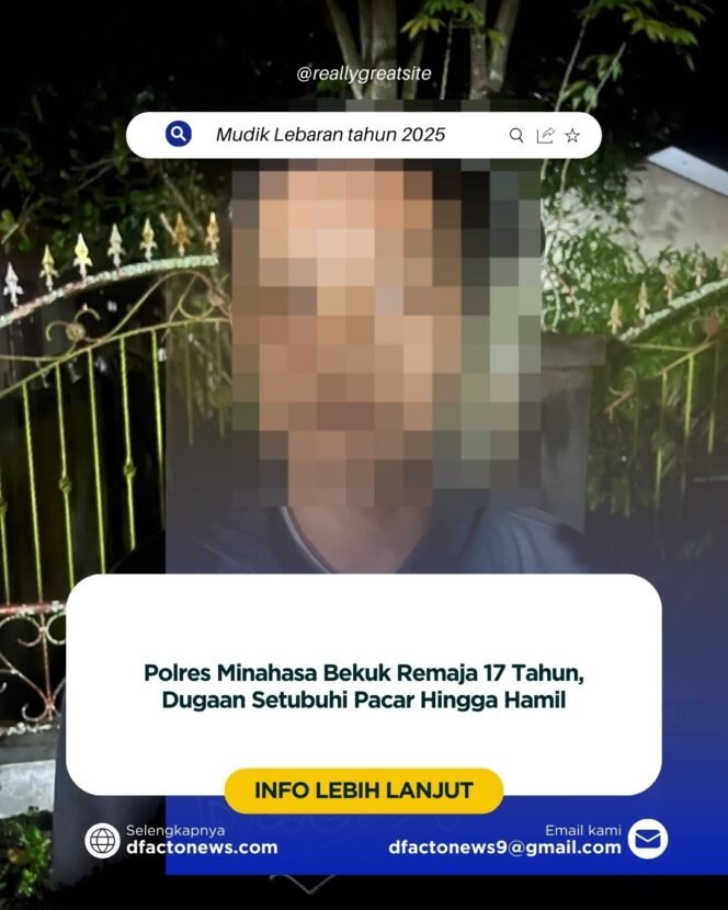 
					Polres Minahasa Bekuk Remaja 17 Tahun, Dugaan Setubuhi Pacar Hingga Hamil