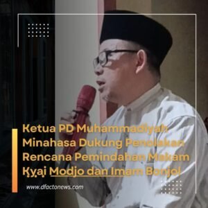 Ketua PD Muhammadiyah Minahasa Dukung Penolakan Rencana Pemindahan Makam Kyai Modjo dan Imam Bonjol