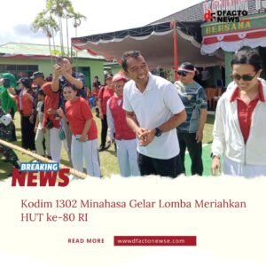 Kodim 1302 Minahasa Gelar Lomba Meriahkan HUT ke-80 RI