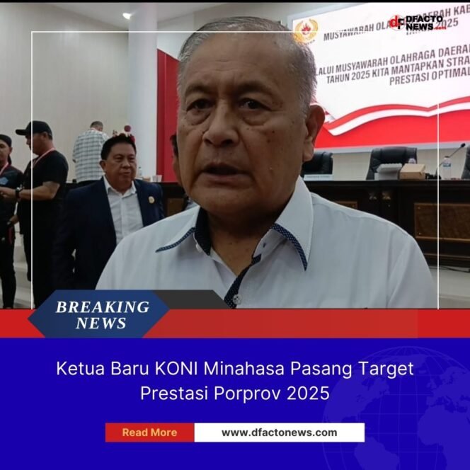 
					Ketua Baru KONI Minahasa Pasang Target Prestasi Porprov 2025