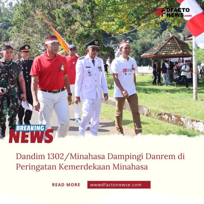 
					Dandim 1302/Minahasa Dampingi Danrem di Peringatan Kemerdekaan Minahasa