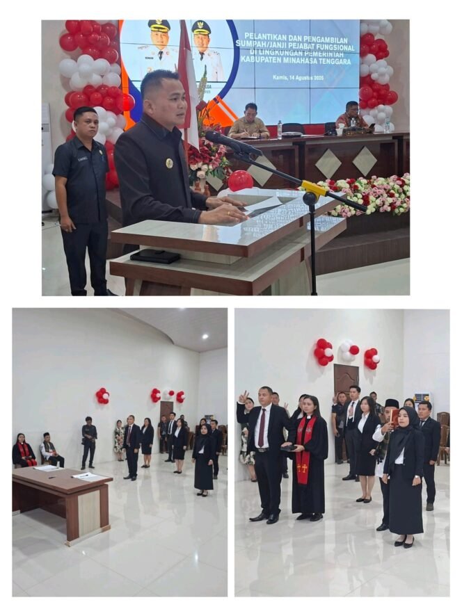 
					Pelantik Pejabat Fungsional, Bupati Minahasa Tenggara Ronald Kandoli Tekankan Disiplin Dan Pelayanan