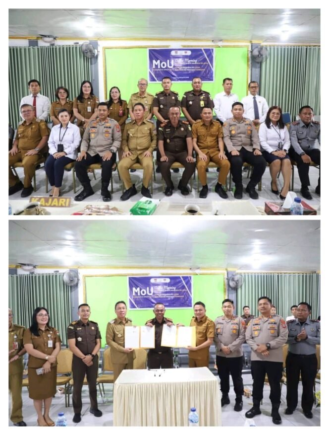 
					Bupati Mitra Ronald Kandoli Tandatangani Mou Dengan Kejari Minsel