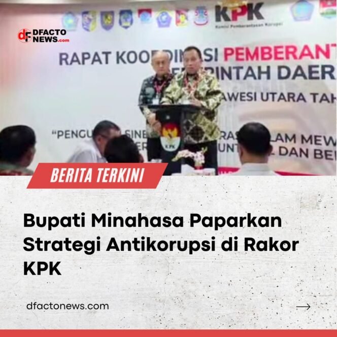 
					Bupati Minahasa Paparkan Strategi Antikorupsi di Rakor KPK