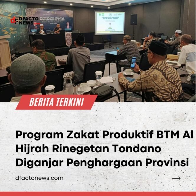
					Program Zakat Produktif BTM Al Hijrah Rinegetan Tondano Diganjar Penghargaan Provinsi
