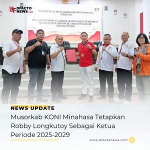 Musorkab KONI Minahasa Tetapkan Robby Longkutoy Sebagai Ketua Periode 2025-2029