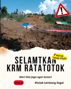 HIMA-Mitra Desak Penegak Hukum Tindak Tegas Penambang Ilegal di Kebun Raya Megawati Ratatotok