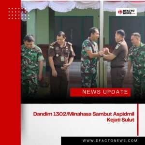 Dandim 1302/Minahasa Sambut Aspidmil Kejati Sulut