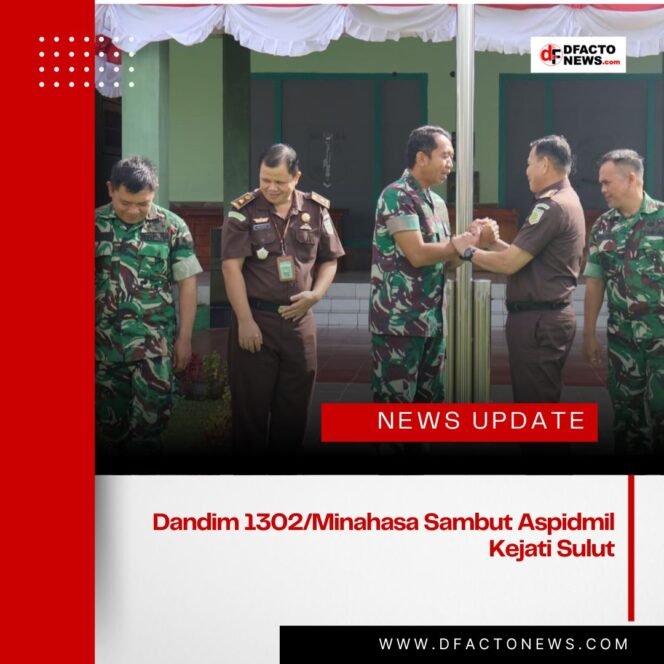 
					Dandim 1302/Minahasa Sambut Aspidmil Kejati Sulut