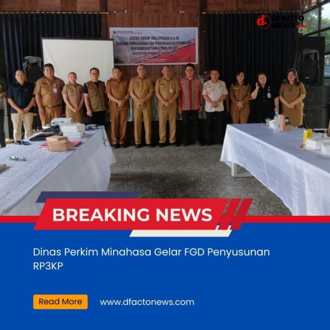 
					Dinas Perkim Minahasa Gelar FGD Penyusunan RP3KP