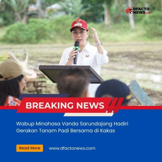 
					Wabup Minahasa Vanda Sarundajang Hadiri Gerakan Tanam Padi Bersama di Kakas