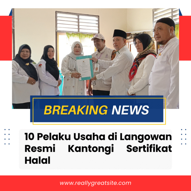 
					10 Pelaku Usaha di Langowan Resmi Kantongi Sertifikat Halal
