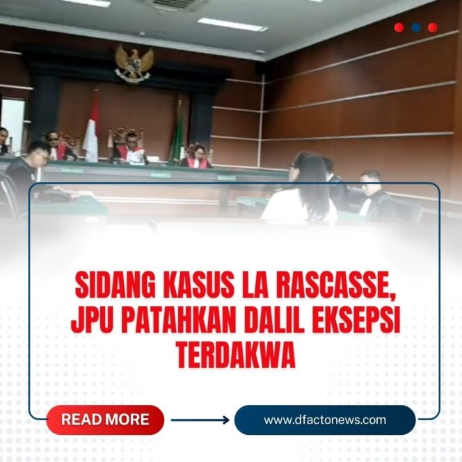 
					Sidang Kasus La Rascasse, JPU Patahkan Dalil Eksepsi Terdakwa