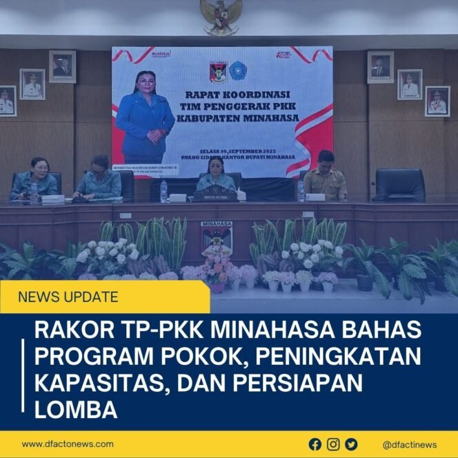 
					Rakor TP-PKK Minahasa Bahas Program Pokok, Peningkatan Kapasitas, dan Persiapan Lomba