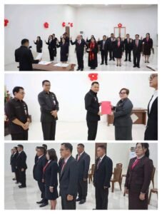 Bupati Ronald Kandoli Resmi Rolling 16 Pejabat Eselon II