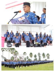 Sekretaris Daerah Minahasa Tenggara David Lalandos Jadi Pembina Apel Korpri