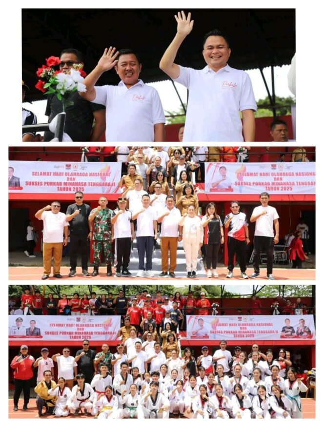 
					Bupati Minahasa Tenggara Ronald Kandoli Buka PORKAB II 2025