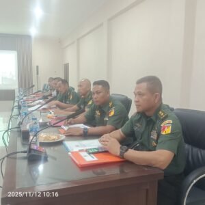 Kodim 1302/Minahasa Ikuti Sidang Jabatan dan UKP Triwulan IV TA 2025