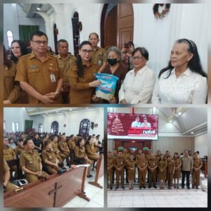 Wabup Vanda Sarundajang Pimpin Safari Natal, Diakonia Disalurkan ke Warga