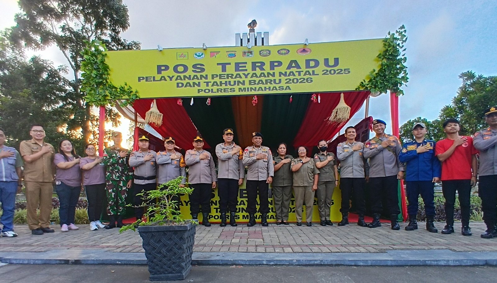 Pengamanan Nataru Jadi Fokus, Mabes Polri Pantau Pos Terpadu Minahasa
