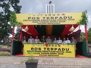 Detik Tahun Berganti, Pos Terpadu Nataru Minahasa Masih Siaga Penuh.