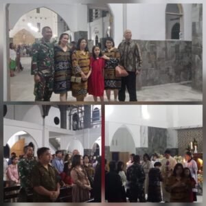 Dandim 1302/Minahasa Kawal Misa Malam Tahun Baru di Tondano