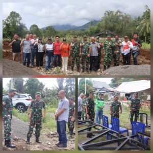 Kasrem 131/Santiago Didampingi Dandim 1302/Minahasa Cek KDKMP dan DAS Danau Tondano