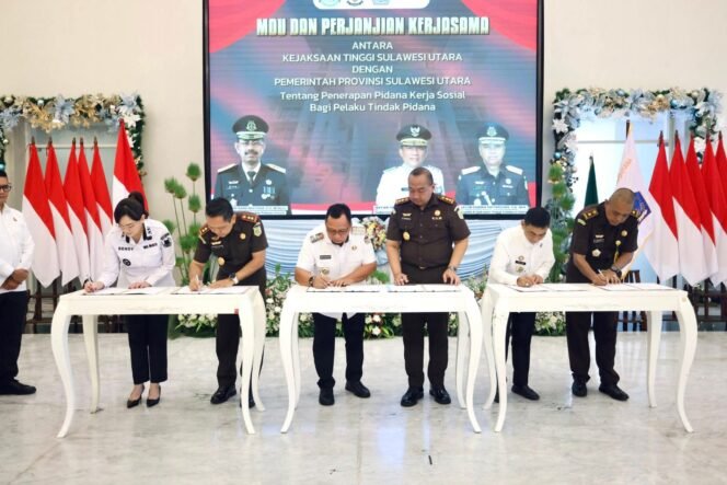 
					Bupati Minahasa Ikut Saksikan Kerja Sama Kejati dan Pemprov Sulut Soal Pidana Kerja Sosial