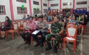 Danramil Kawangkoan Hadiri Perayaan Natal Desa Tompaso Dua