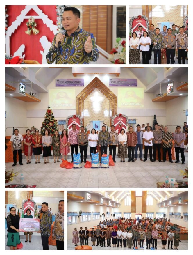 
					Bupati Ronald Kandoli Pimpin Safari Natal Pemkab Mitra di Wilayah Tombatu Raya