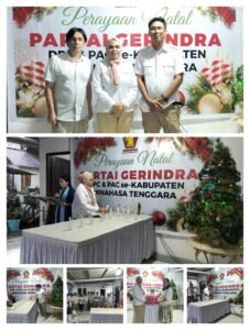 DPC Gerindra Mitra Gelar Ibadah  Penyambutan Natal, Perkuat Simbol Persatuan Kader