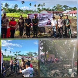 Danramil Amurang Pimpin Peletakan Batu Pertama Koperasi Merah Putih Lopana Satu