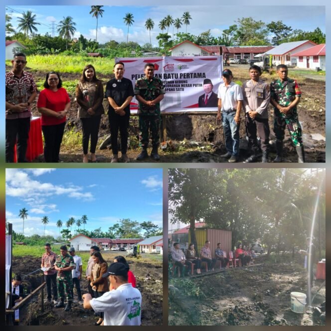 
					Danramil Amurang Pimpin Peletakan Batu Pertama Koperasi Merah Putih Lopana Satu