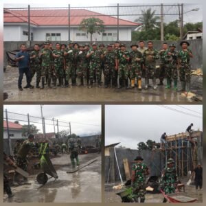 Dandim 1302/Minahasa Pimpin Karya Bakti Percepatan Pembangunan KDKMP di Silian Satu