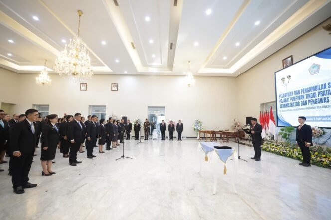 
					62 Pejabat Pemprov Sulut Dilantik, Gubernur Tegaskan Tak Ada Toleransi untuk Kinerja Lemah