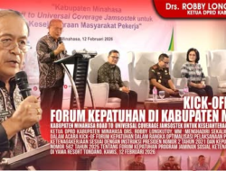 Ketua DPRD Minahasa Hadiri Kick-Off Forum Kepatuhan Jaminan Sosial Ketenagakerjaan
