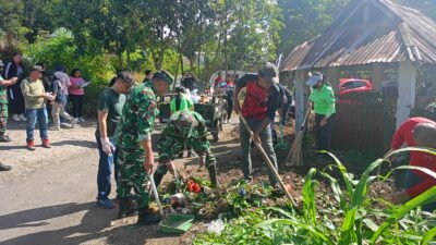 Kodim 1302/Minahasa Turun Serentak, Gerakan Indonesia ASRI Bersihkan Pasar dan Fasilitas Umum