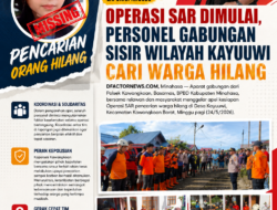 Operasi SAR Dimulai, Personel Gabungan Sisir Wilayah Kayuuwi Cari Warga Hilang