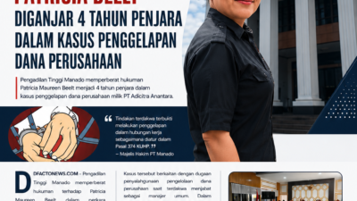 Vonis Diperberat di Tingkat Banding, Patricia Beelt Diganjar 4 Tahun Penjara dalam Kasus Penggelapan Dana Perusahaan
