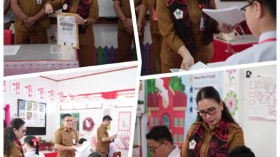 Wabup Vanda Tinjau USAJ di Tondano, Pastikan Siswa Ujian dengan Tenang dan Asupan Bergizi