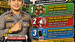 Kapolsek Remboken Ajak Warga Jaga Suasana Damai pada Masa Tenang Pilhut