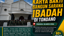 Karya Bakti di Watulambot Jadi Bukti Nyata Sinergi Kodim 1302/Minahasa, Yonif TP 916/Bara Sakti dan Masyarakat dalam Membangun Daerah