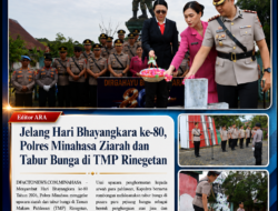 Jelang Hari Bhayangkara ke-80, Polres Minahasa Gelar Ziarah dan Tabur Bunga di TMP Rinegetan