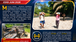 Babinsa Kodim 1302/Minahasa Kawal Pembangunan Jembatan Perintis Garuda, Progres Tembus 70 Persen