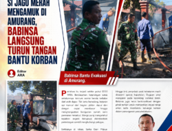 Si Jago Merah Mengamuk di Amurang, Babinsa Langsung Turun Tangan Bantu Korban