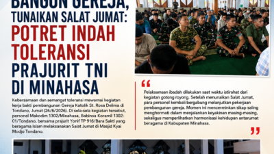 Bangun Gereja, Tunaikan Salat Jumat: Potret Indah Toleransi Prajurit TNI di Minahasa