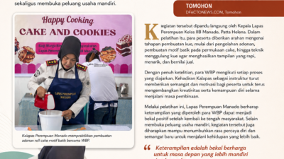 Kalapas Perempuan Manado Latih WBP Buat Batik Roll Cake, Bekali Keterampilan Usaha Mandiri