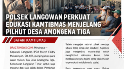 Polsek Langowan Perkuat Edukasi Kamtibmas Menjelang Pilhut Desa Amongena Tiga